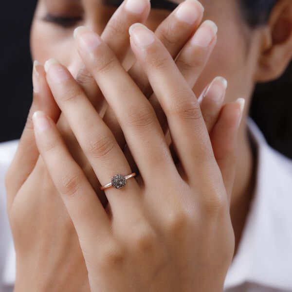 Natürlicher Champagner Diamant-Ring - 0,20 ct. image number 3