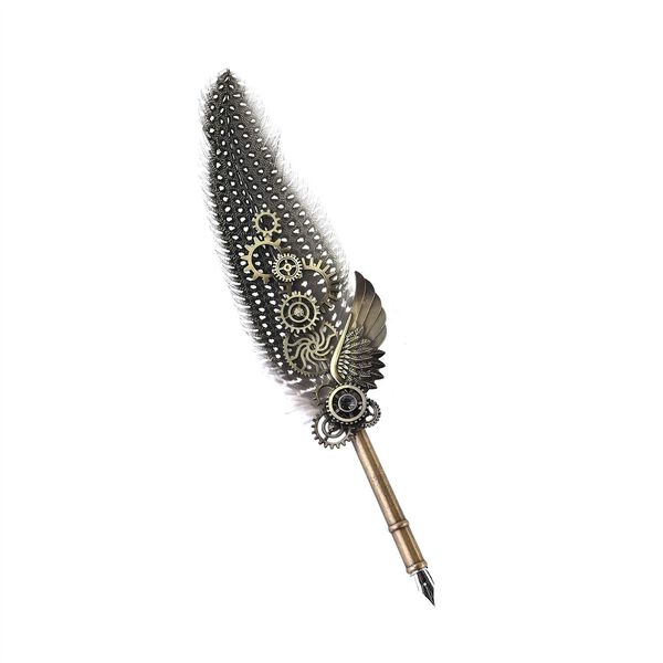 Vintage Kalligraphie-Schreibstift mit Tinte und Geschenkbox image number 7