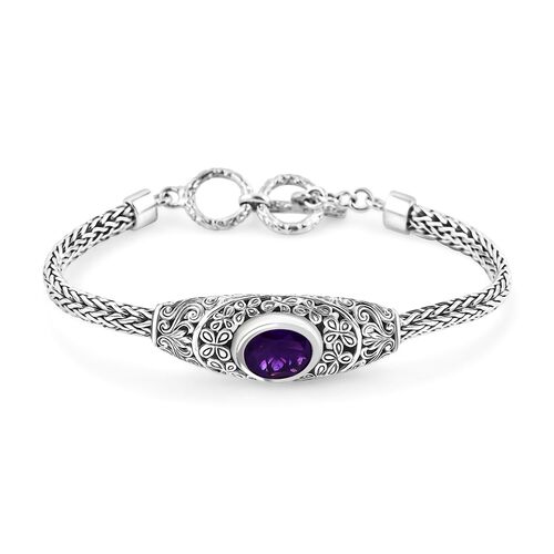 Royal Bali Kollektion - Afrikanisches Amethyst Armband, 20cm - 4,13 ct. image number 0