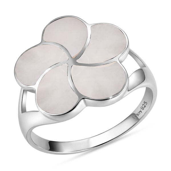 D'Joy Royal Bali Perlmutt Ring 925 Silber (Gr&ouml;&szlig;e 18.00)