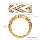 Diamant-Ring, 925 Silber Gelbgold Vermeil  ca. 0,25 ct image number 6