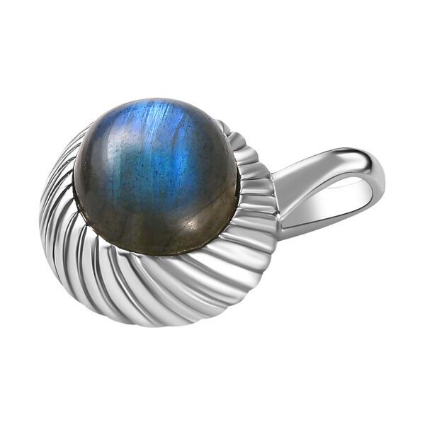 Labradorit Anhänger  Edelstahl ca. 6.63 ct image number 4