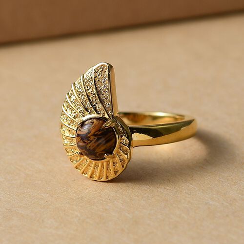Skript Stein Ring Messing (Größe 20.00) ca. 0,90 ct image number 1