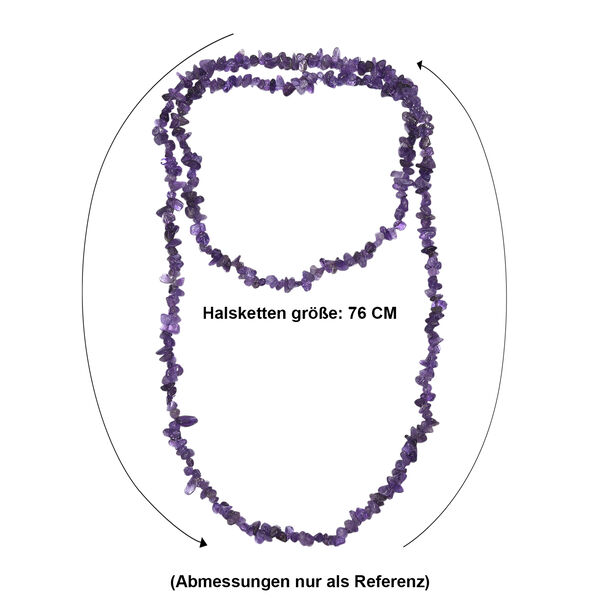 Afrikanische Amethyst 76cm Halskette - 157 ct. image number 6