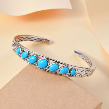 AA Amerikanischer nat&uuml;rlicher Sleeping Beauty T&uuml;rkis Armreif, 19 cm - 5,56 ct.