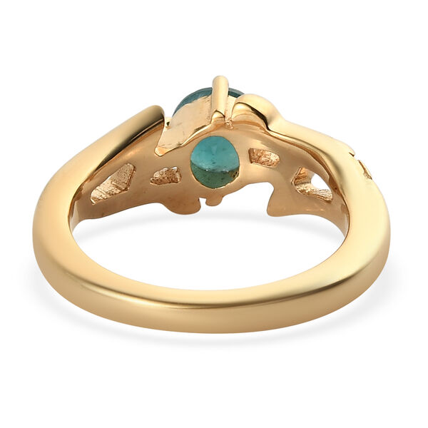 Grandidierit Ring 925 Silber vergoldet  ca. 0,88 ct image number 6