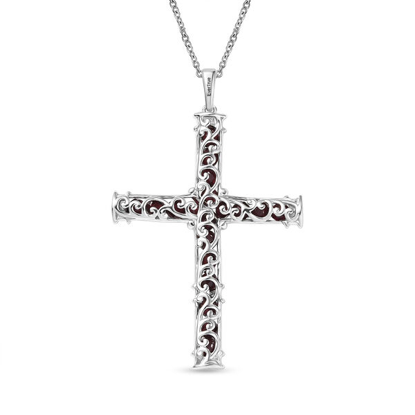 EverTrue AA roter Granat Anh&auml;nger mit 50cm Kette - 5,70 ct. image number 4