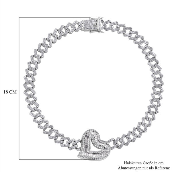 Wei&szlig;er Kristall Halskette ca. 50 cm Standard image number 6