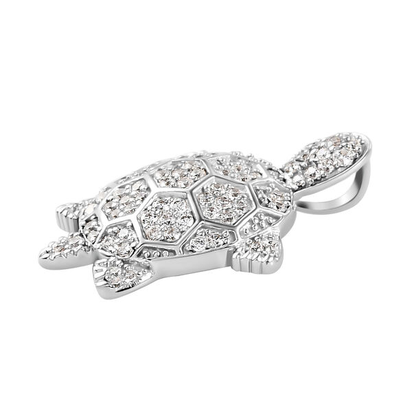 Zirkonia-Anh&auml;nger, reines Messing ca. 0,94 ct image number 4