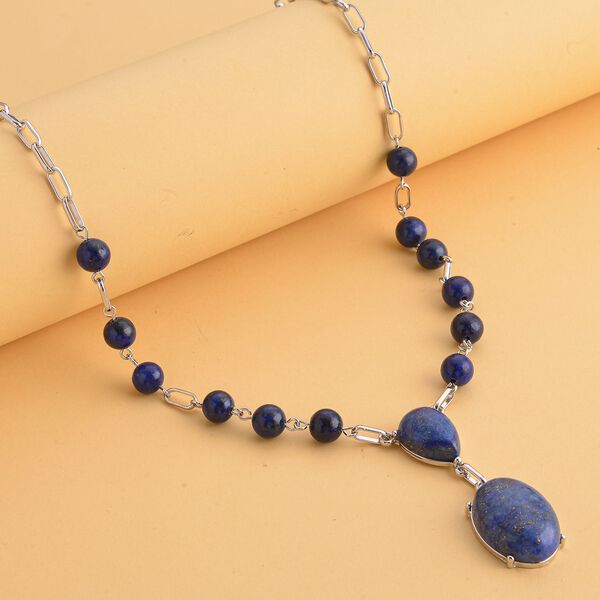 Lapislazuli Collier, ca. 45 cm, ca. 70,00 ct image number 2