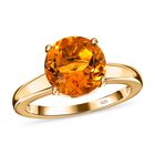 AA Serra Gaucha Citrin Ring, 925 Silber Gelbgold Vermeil, (Größe 18.00) ca. 2.60 ct image number 3