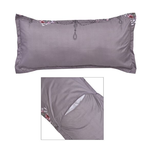 6er Set, Bettw&auml;sche, 2 Deckenbez&uuml;ge 135x200cm, 2 Kissenbez&uuml;ge 40x80cm, 2 Kissenbez&uuml;ge 80x80cm, grau image number 4