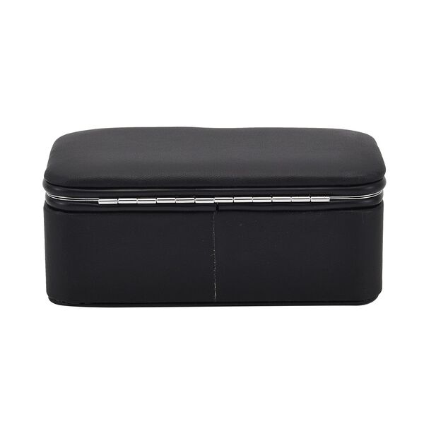 Schmuck-Organizer mit Anlaufschutz Futterung, 12x7,5x5 cm, Schwarz image number 3