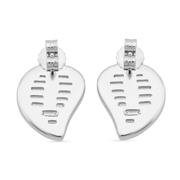 LUSTRO STELLA -  Weißer Zirkonia Ohrringe 925 Silber rhodiniert image number 3