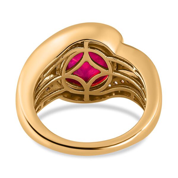 Afrikanischer Rubin und Zirkon-Ring - 6,98 ct. image number 6