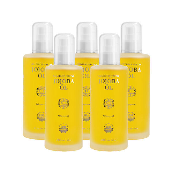 SQIN Botanicals 5er-Set Kaltgepresstes, natürliches Jojobaöl, 200ml image number 0