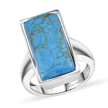 EverTrue blauer T&uuml;rkis Ring - 9,16 ct.