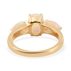 Natürlicher, äthiopischer Opal-Ring, 925 Silber vergoldet  ca. 1,40 ct image number 5