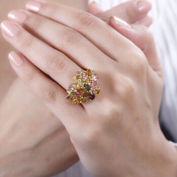 AA Multi-Turmalin Ring - 4,97 ct.