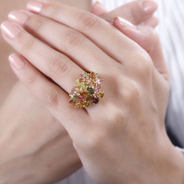 AA Multi-Turmalin Ring - 4,97 ct. image number 3