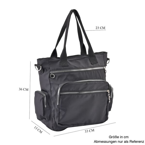 Wasserabweisende Crossbody-Tasche mit Multif&auml;cher, Grau image number 7
