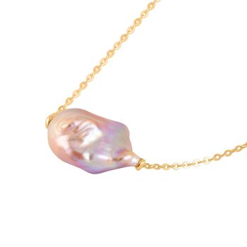 13-16 mm S&uuml;&szlig;wasser-Barockperlen-Kette, 50cm