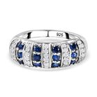 Kanchanaburi blauer Saphir und Zirkon-Ring - 1,15 ct. image number 0