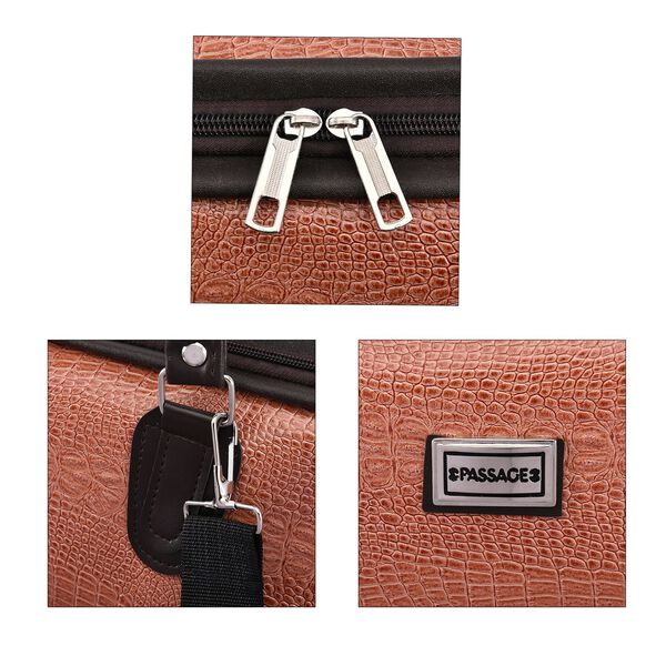 Passage Reisetasche aus Kunstleder, 45x20x32cm, Pfirsich image number 5