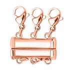 Evertrue - Stufenschloss mit drei Reihen, reiner Edelstahl roséfarben