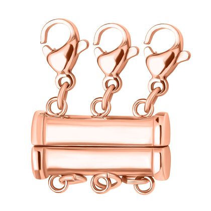 Evertrue - Stufenschloss mit drei Reihen, 316L Edelstahl ros&eacute;farben