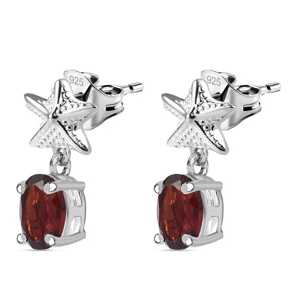 Rote Granat-Ohrringe - 1,99 ct. image number 4