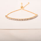 Lab Grown Diamant SI-GH Armband ca. 17 cm - 24 cm Verstellbar, 925 Silber ca. 2.00 ct