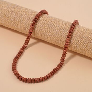 Gold Sandstein Halskette, 45+5cm - 200 ct.