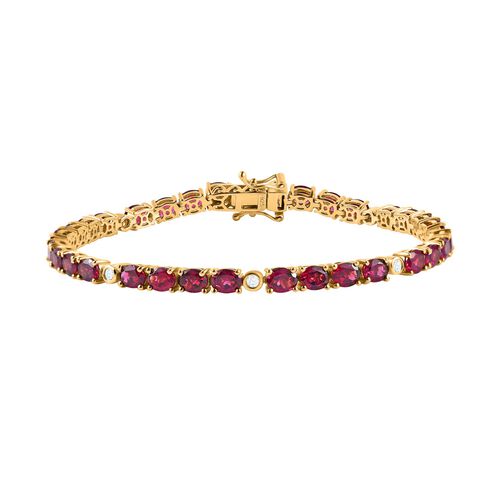 Rhodolith Granat und Zirkon Armband - 13,15 ct. image number 0