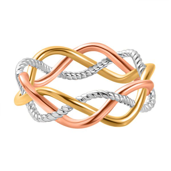 Dreifarbiger verflochtener Ring