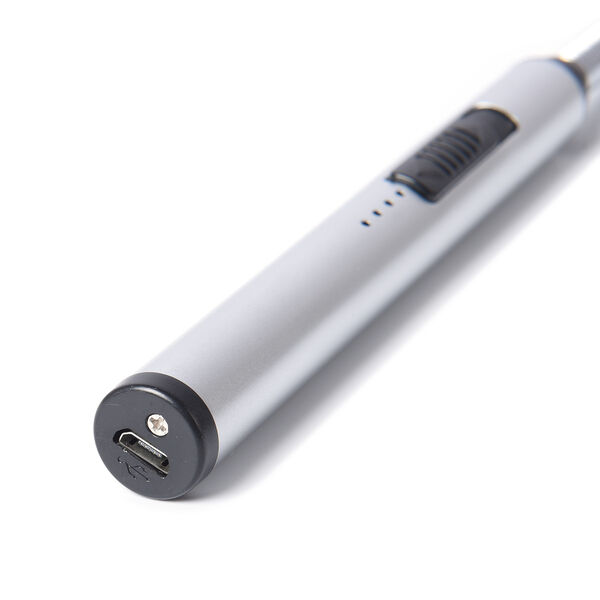 Wiederaufladbares USB - Feuerzeug, Größe: 24,2x0,15 cm, Silber image number 5