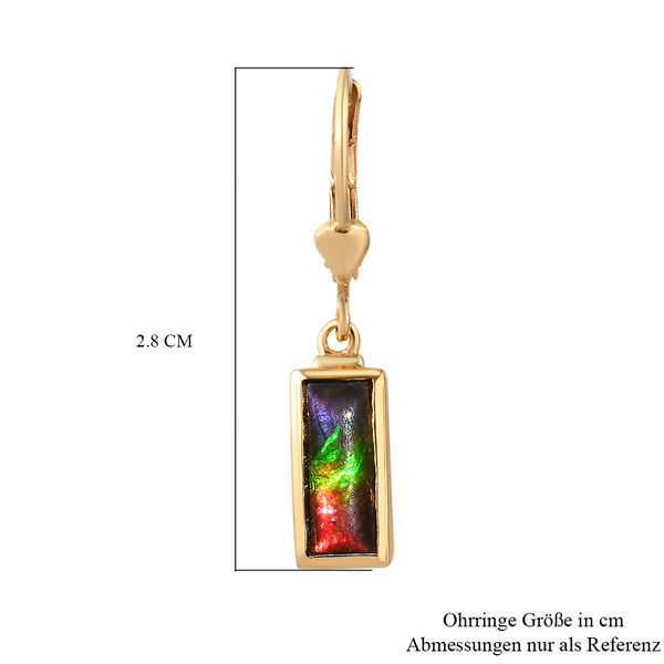 Ammolit Ohrh&auml;nger 925 Silber vergoldet ca. 2,33 ct&nbsp; image number 6