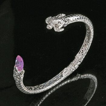 Royal Bali Kollektion- afrikanischer Amethyst-Armreif, 19cm - 7 ct.