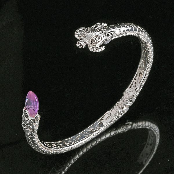 Royal Bali Kollektion- afrikanischer Amethyst-Armreif, 19cm - 7 ct. image number 2