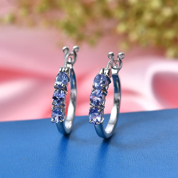 EVER TRUE Tansanit Ohrringe Nickelfreies Messing ca. 1,10 ct. image number 1