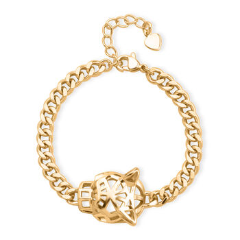 Gr&uuml;ner Kristall Armband ca. 19 cm + 5 cm Extender, Nickelfreies Messing, Gelb Vergoldet