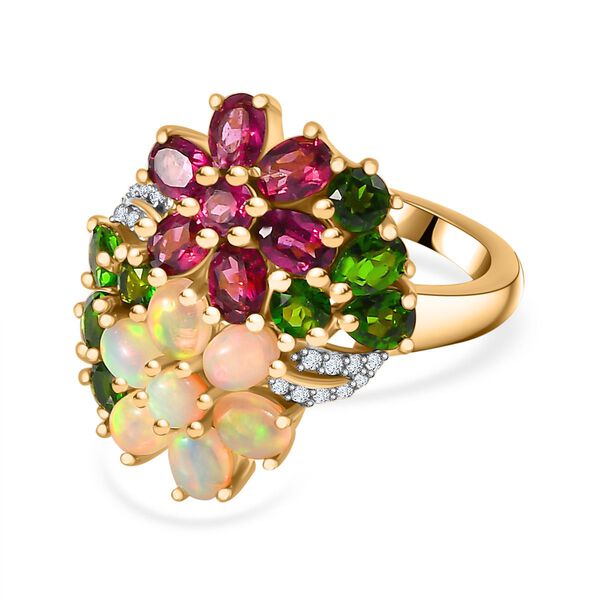Multi-Edelstein-Ring - 3,59 ct.