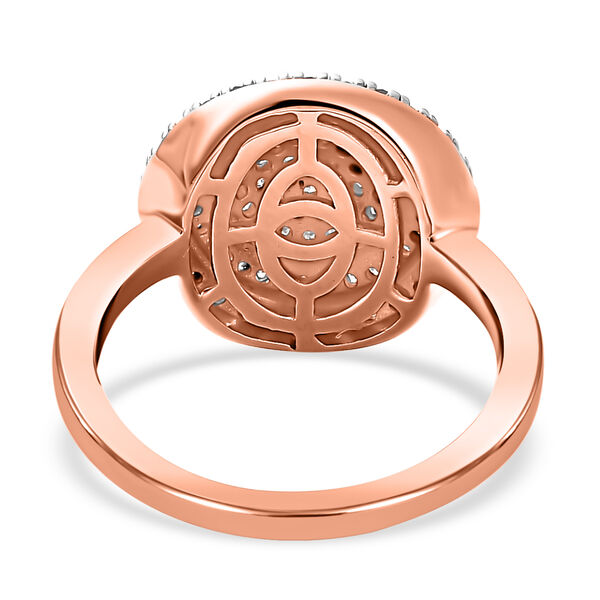 Rosa und weißer Diamant-Ring - 0,50 ct. image number 6