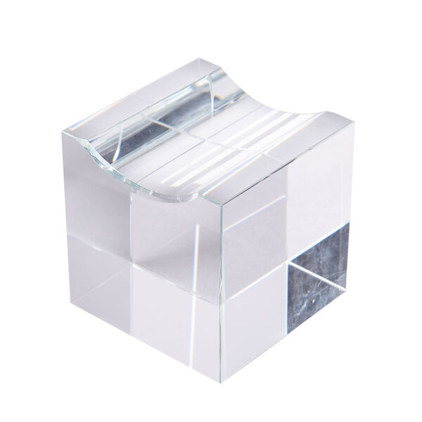 Diamantschliff gelber Glaskristall mit Ständer in Geschenkbox image number 4