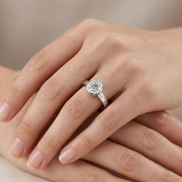 Moissanit Ring - 0,73 ct. image number 3
