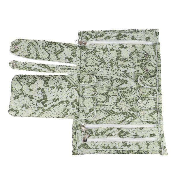 Specialty Styles - Reise Schmuck-Organizer, 22 x 13 cm, wei&szlig; und gr&uuml;n image number 4