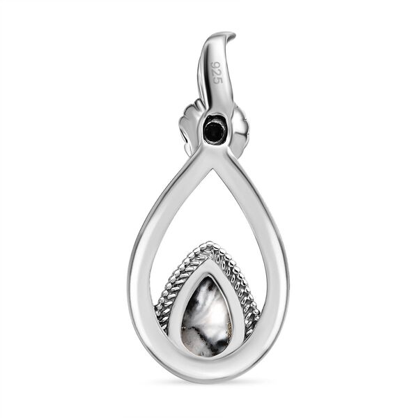 Weißer Büffel und schwarzer Spinell-Anhänger - 1,64 ct. image number 4