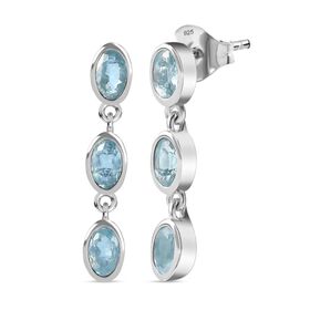 Aqua Kyanit Ohrringe - 1,91 ct.