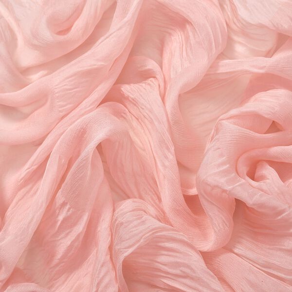 LA MAREY – 100% Maulbeer-Seidenschal Chiffon, 60x170cm, rosa image number 10