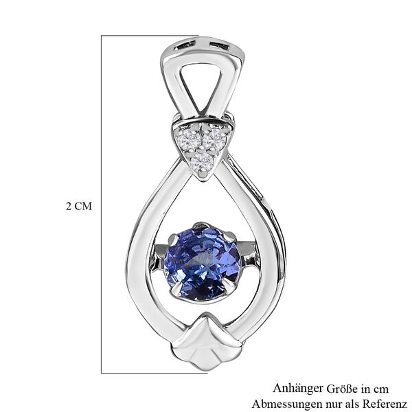 Tansanit und Zirkon Anh&auml;nger - 0,39 ct. image number 5